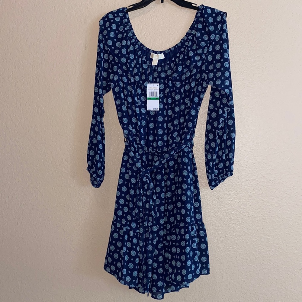 NWT. Michael Kors Dark Blue Dress